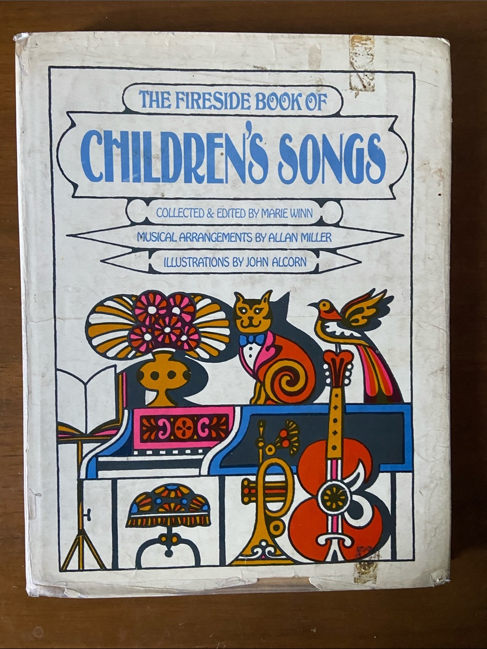 Vintage 1960s 60s 1st edition GROOVY Fireside Book Children's Songs song music